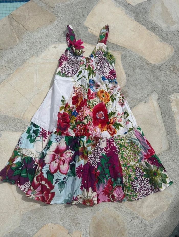 Robe Classic tricot fleurie taille s