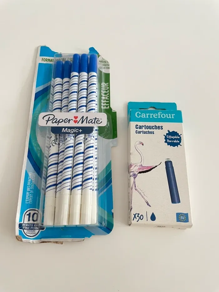 Lot 8 effaceurs et 30 Cartouches