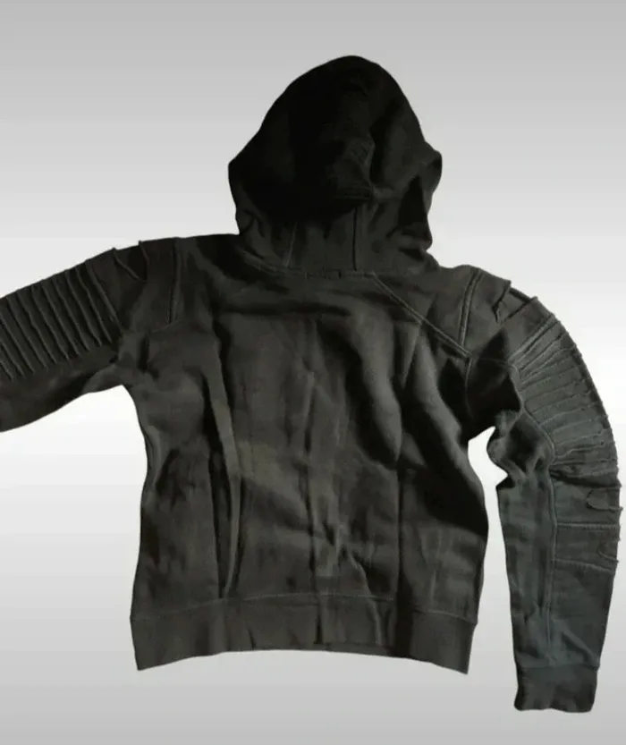 Pull Sweat à capuche effet déchiré  streetwear taille xs - photo numéro 2
