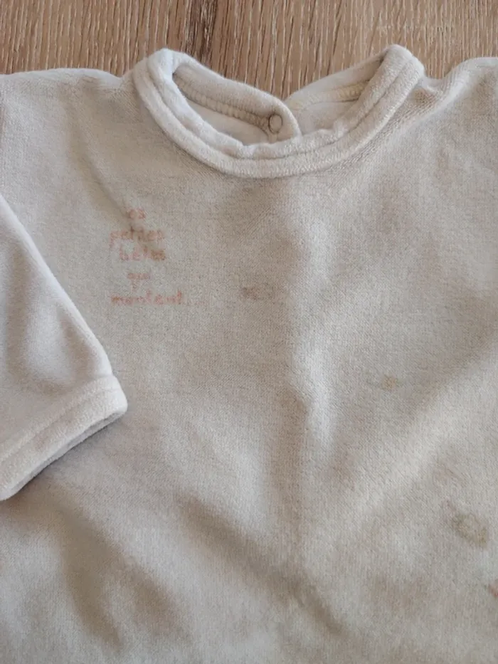 Pyjama velours 1 pièce Petit bateau - photo numéro 2