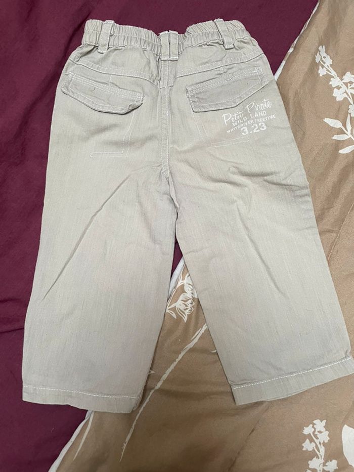Pantalon garçon beige petit pirate 18 mois - photo numéro 3