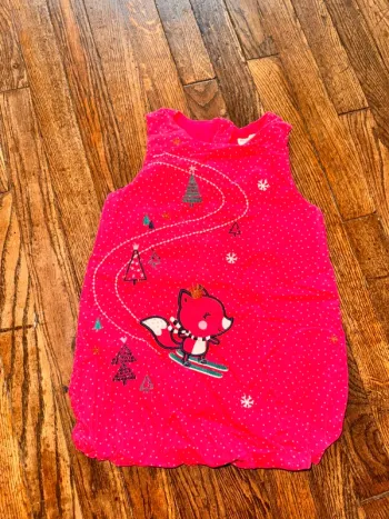 Robe rose en velour du pareil au même 24 mois