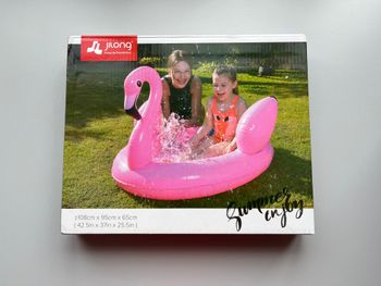 Piscine gonflable flamand rose pour enfants