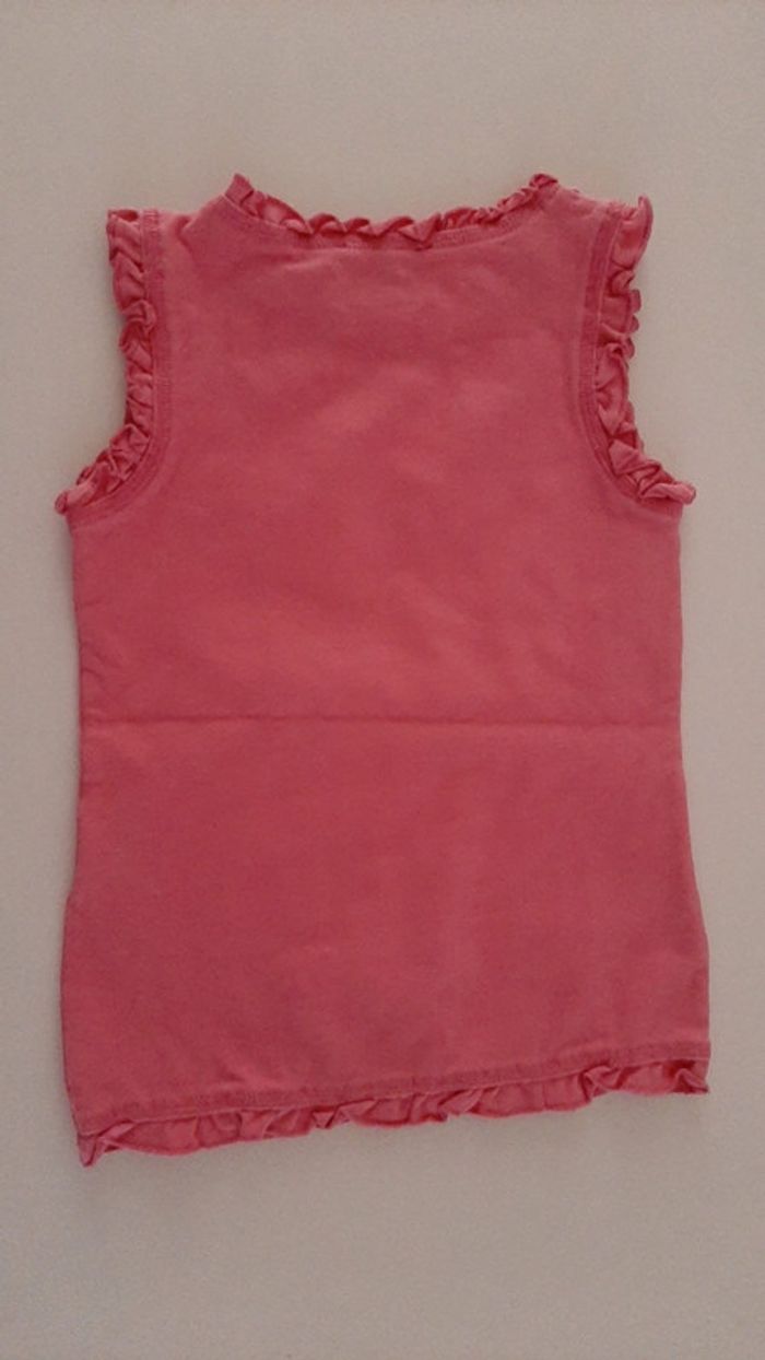 T shirt sans manche fille rose 10 ans - photo numéro 2