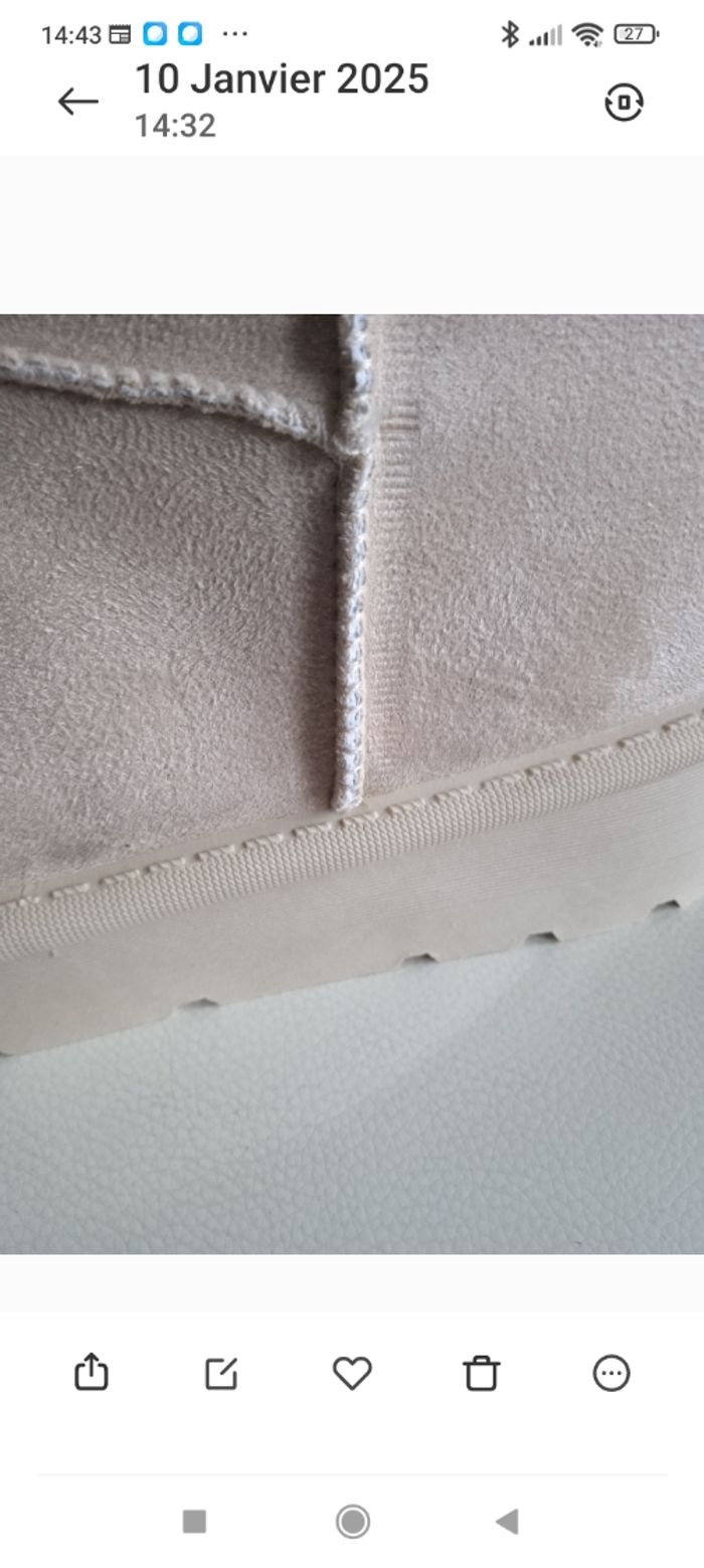 Belle bottines couleur crème - photo numéro 2