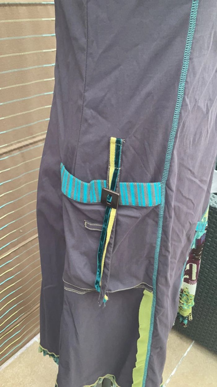 Robe violet et vert T 42 neuve (n°13) - photo numéro 3