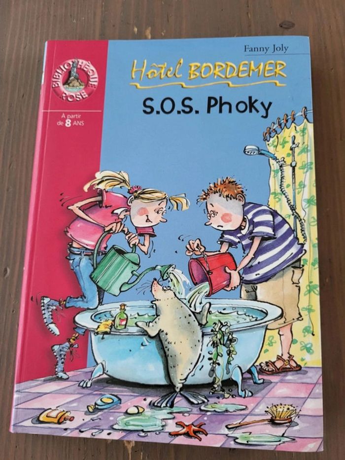 Livre Sos Phocky - Hôtel Bordemer -bibliothèque rose