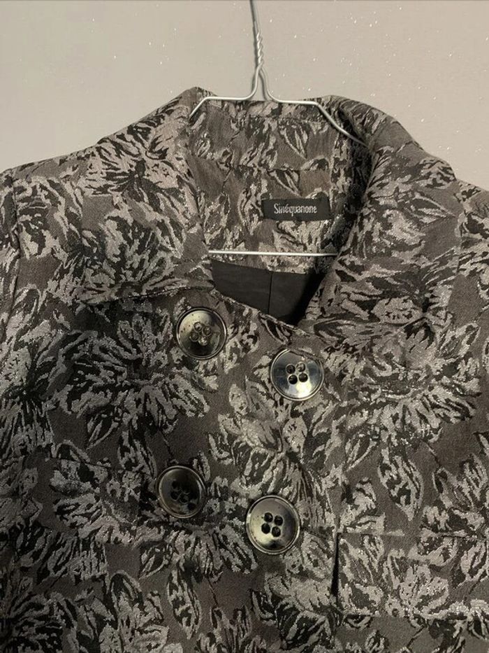 Ensemble Jupe + Veste Tailleur Gris Jupe T36 Veste T38 Sinequanone - photo numéro 4