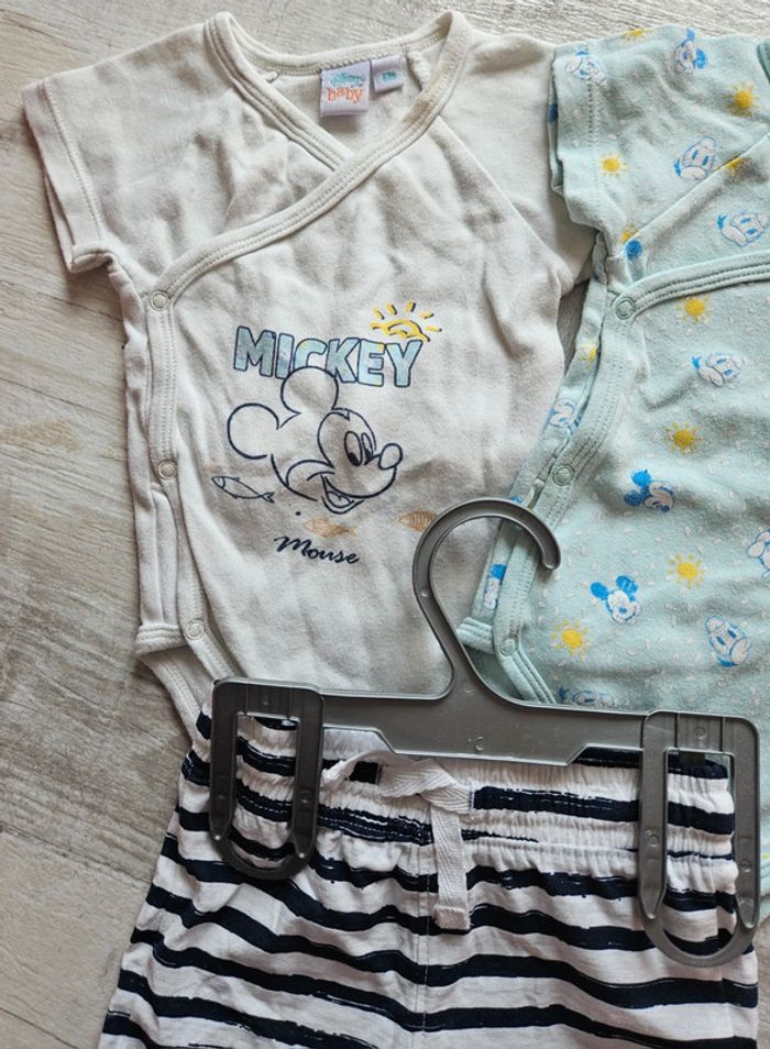 Lot bodys et short 6 mois - photo numéro 3