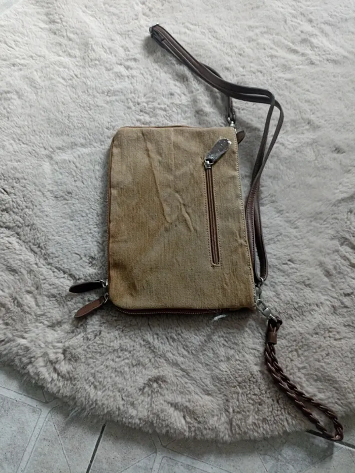 Sac bandoulière beige - photo numéro 4