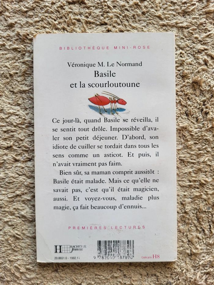 Livre enfant Basile et la scourloutoune de Véronique M. Le Normand Bibliothèque mini-rose - photo numéro 2