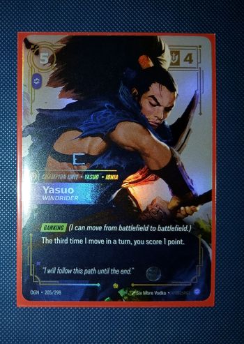 RIFTBOUND Yasuo windrider OGN-205/298 – EPIC – 1ère édition Origins