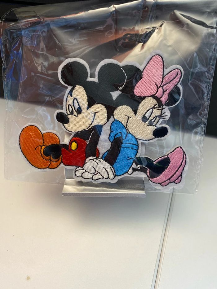 Écusson Mickey et Minnie thermocollant