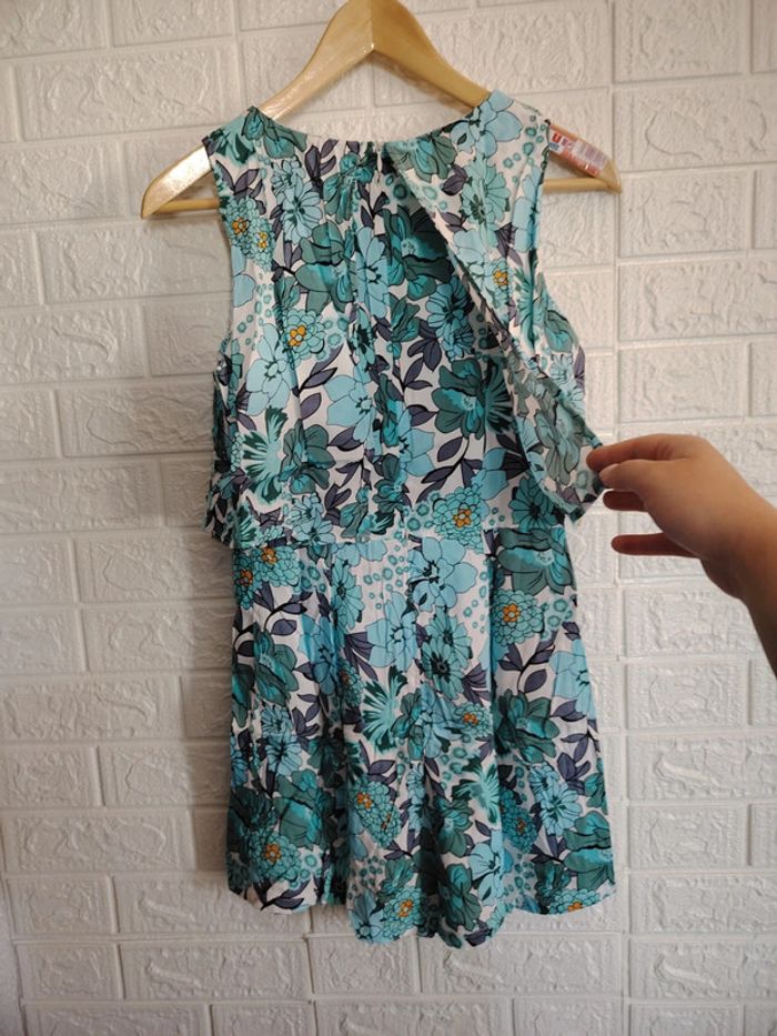 Combishort fleurie bleue - photo numéro 5