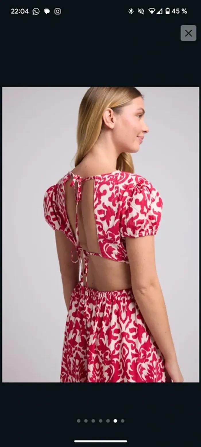Robe Navy Vera Fushia Taille L - photo numéro 8