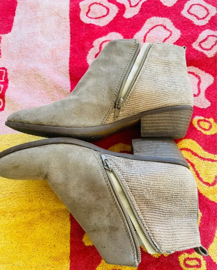 Bottines Daim beige - photo numéro 5