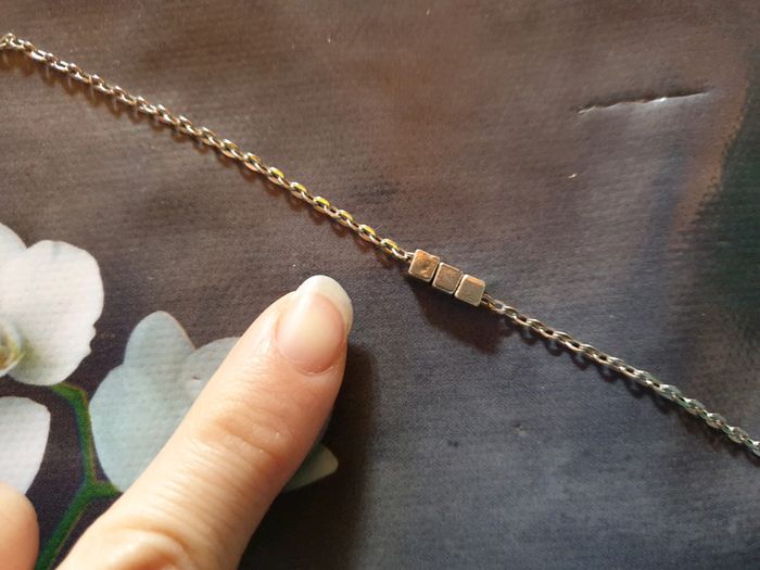 Sublime bracelet fait main chic argenté fin - photo numéro 2