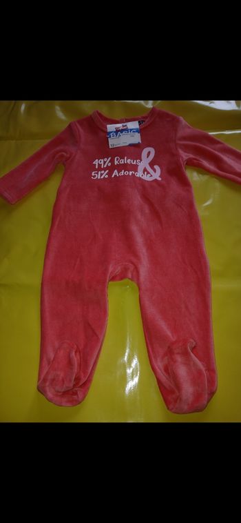 pyjamas fille en velours 80 cm 12 mois