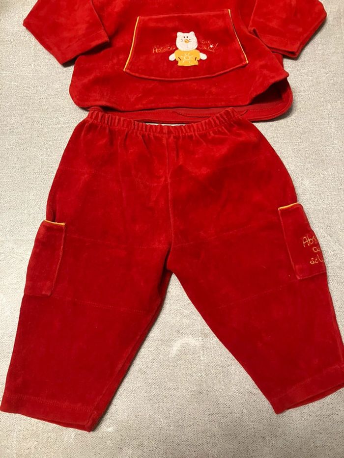 Pyjama polaire rouge Absorba – 18 mois - photo numéro 5