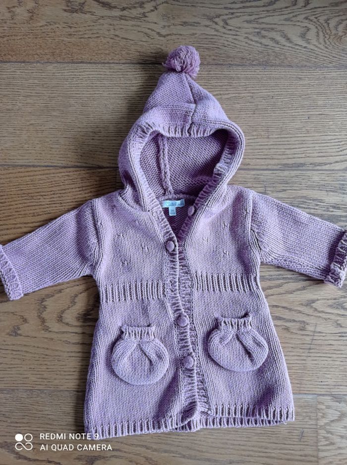 Gilet veste fille rose, Kiabi, 3 mois