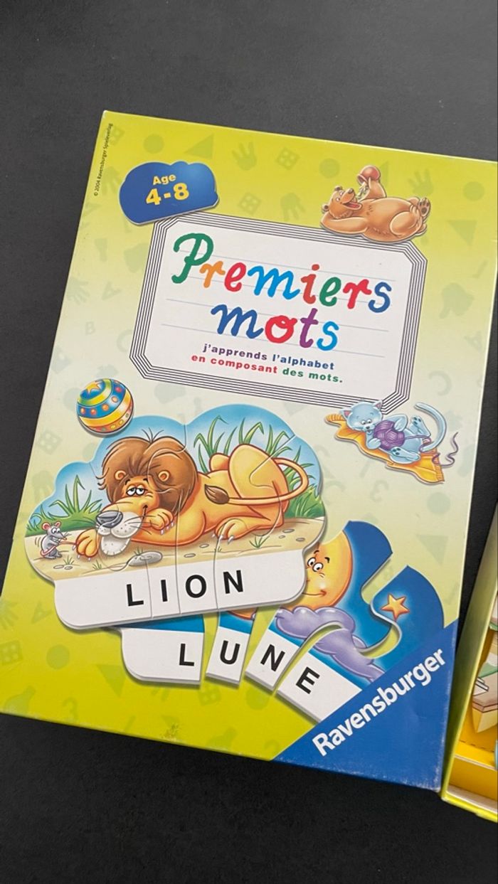 Ravensburger jeu lecture maternelle premiers mot alphabet