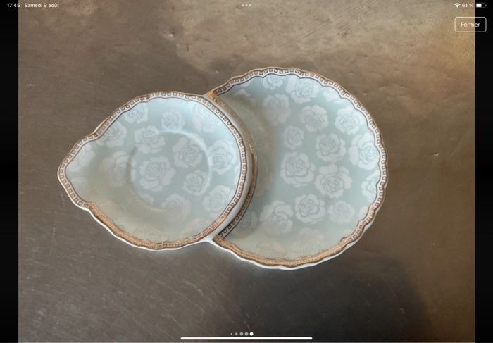 Sous tasse porcelaine So French décor du Galion - photo numéro 5