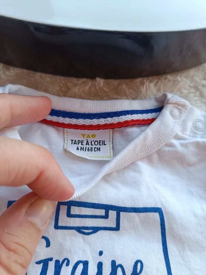 Ensemble (tee shirt manches courtes+jogging) Garçon 6 mois graine de champion football - photo numéro 7