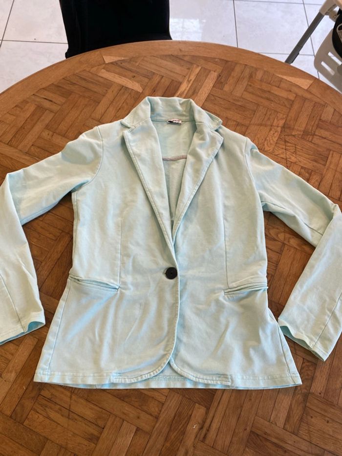 Très beau blazer couleur turquoise