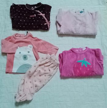 Lot 4 pyjamas velours sergent major Disney