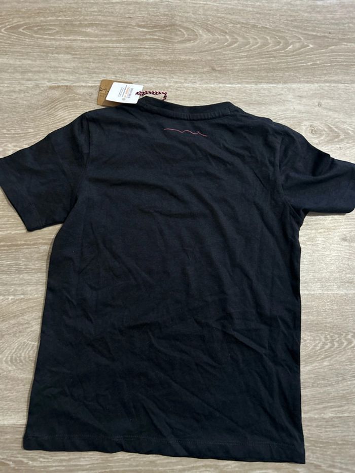 T-shirt Teddy Smith noir logo bleu ciel 7-8ans - photo numéro 3