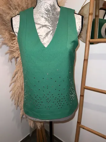 Haut débardeur vert