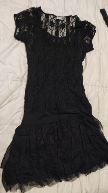 Robe voile noire 14 ans