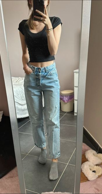jean bleu femme