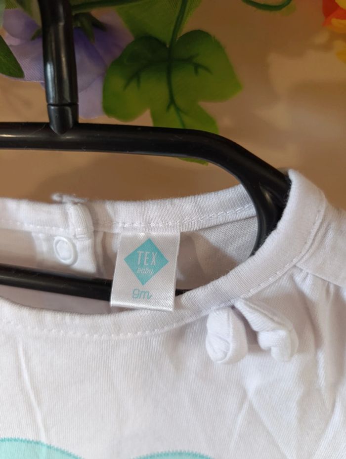 T-shirt manche courte 9mois fille - photo numéro 2