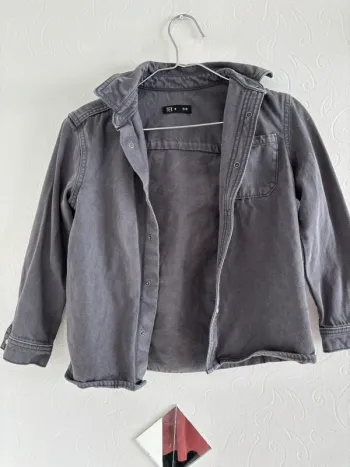 Veste en jean grise 6 ans