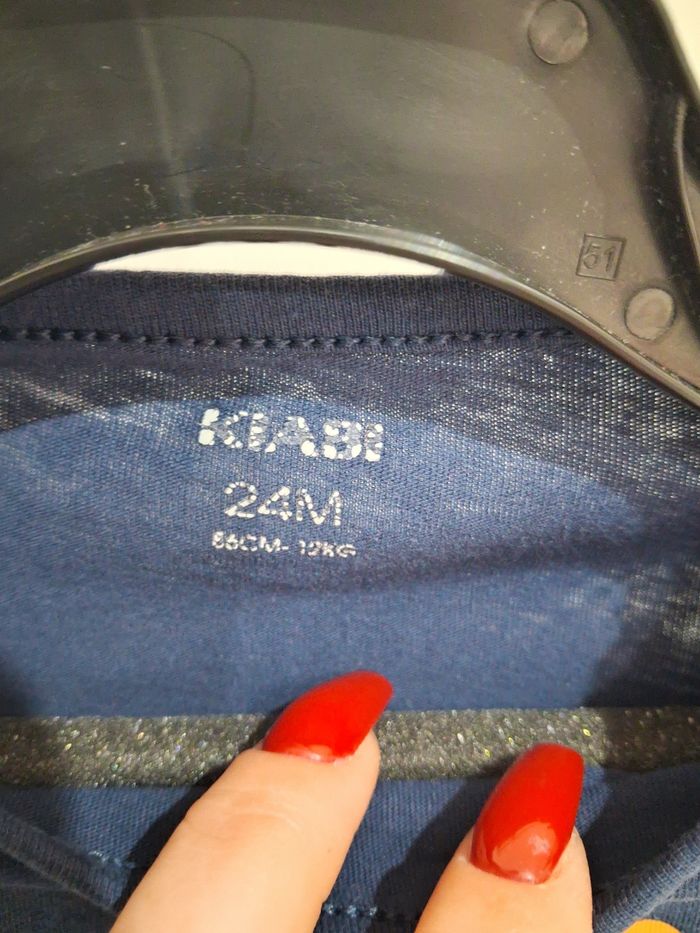 T-shirt manches longue bleu marine - photo numéro 3