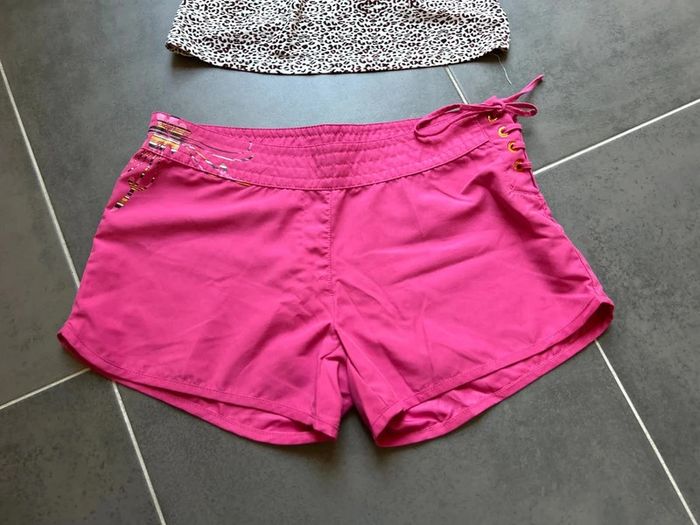 Ensemble maillot bain débardeur léopard et short femme - photo numéro 13