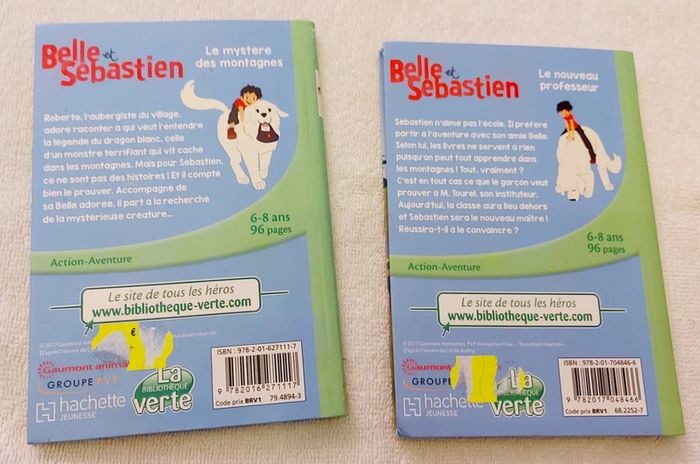Livres belle et Sébastien le mystère des montagnes et le nouveau professeur - photo numéro 2