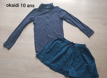 Jupe et sous pull okaidi