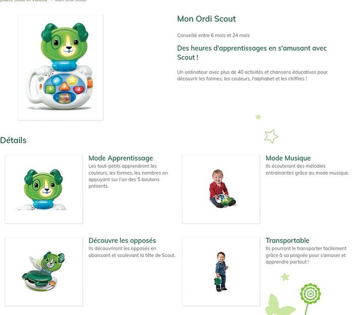 Jouet Mon Ordi Scout LeapFrog - photo numéro 4