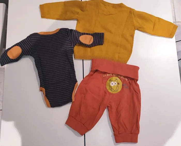 Lot de 3 ensembles garçon, 3 mois, 8 pièces - photo numéro 5