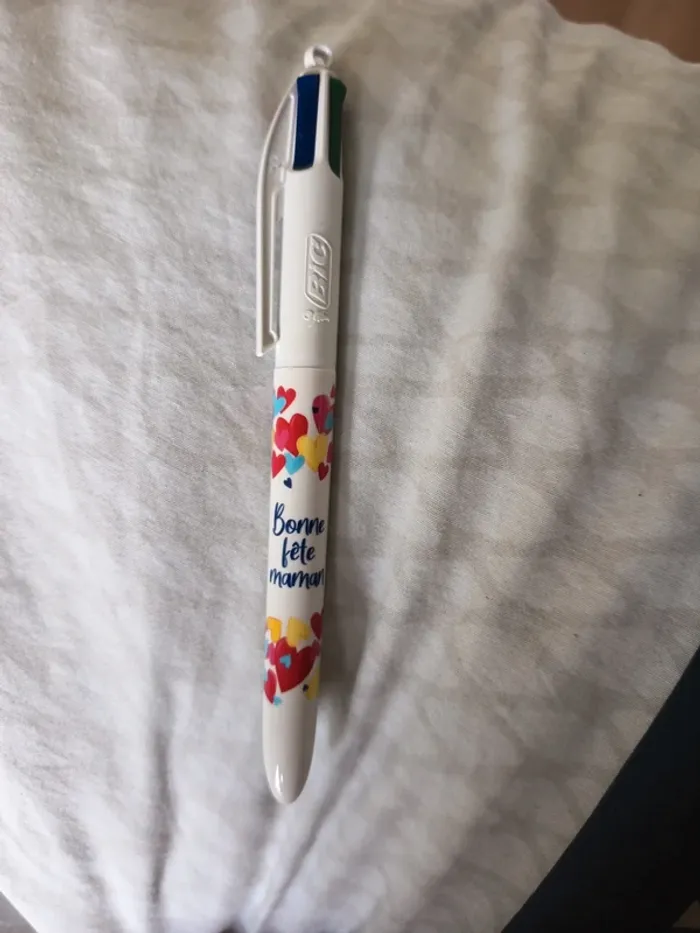 Stylo bic 4 couleurs bonne fête maman