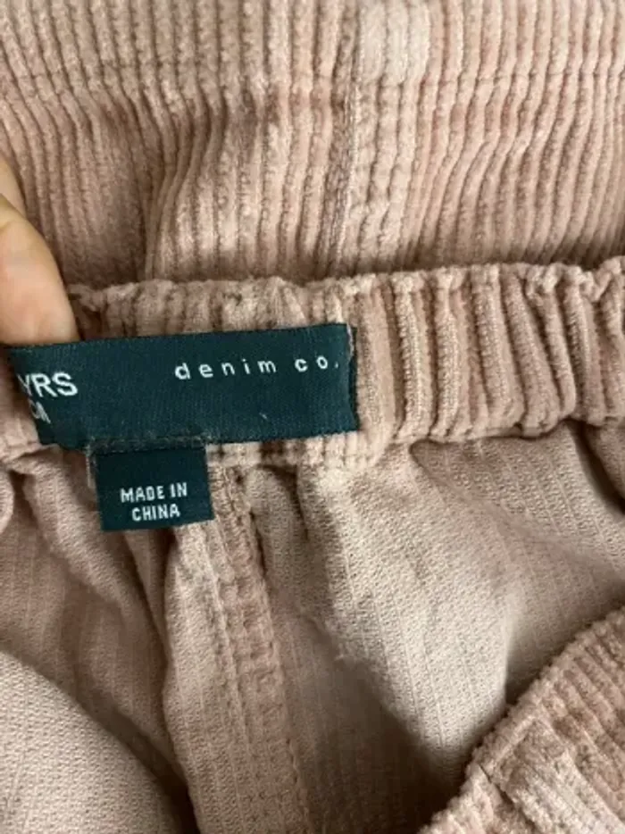 Jupe velours côtelé rose Denim co - photo numéro 8