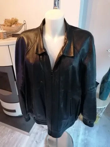Veste cuir vintage broz brother's XXL