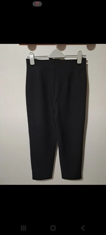 Pantalon noir à pince