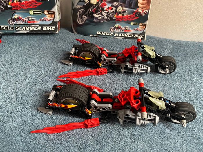 Lot de 2 lego 8645 racers power racers. Muscle slammer bike complète - photo numéro 6
