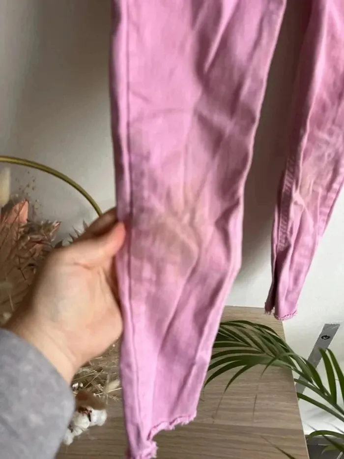 Jegging fille rose  5/6 ans 116 cm - photo numéro 5