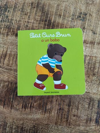 Livre petit ours a un bobo