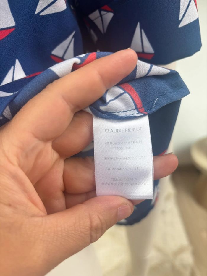 Chemisier bateaux T38 Claudie Pierlot - photo numéro 4