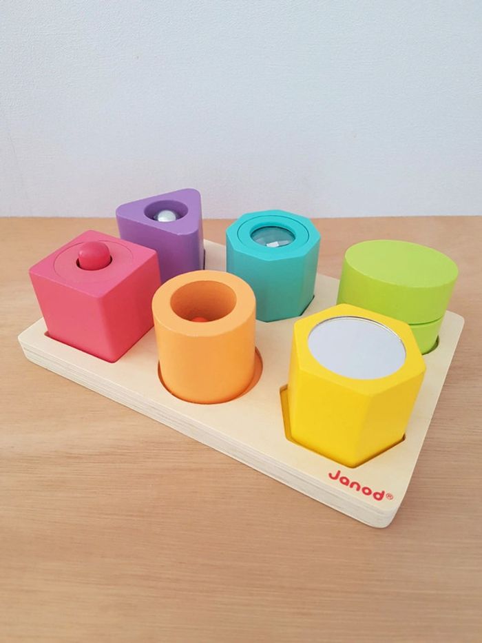 Janod cubes sensoriels I Wood en bois